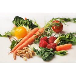 Fruits et légumes sur une table