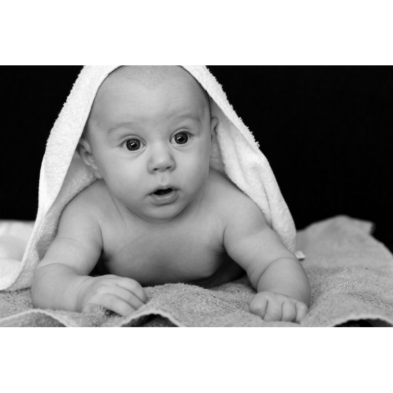 Un bébé hypersensible pendant le bain