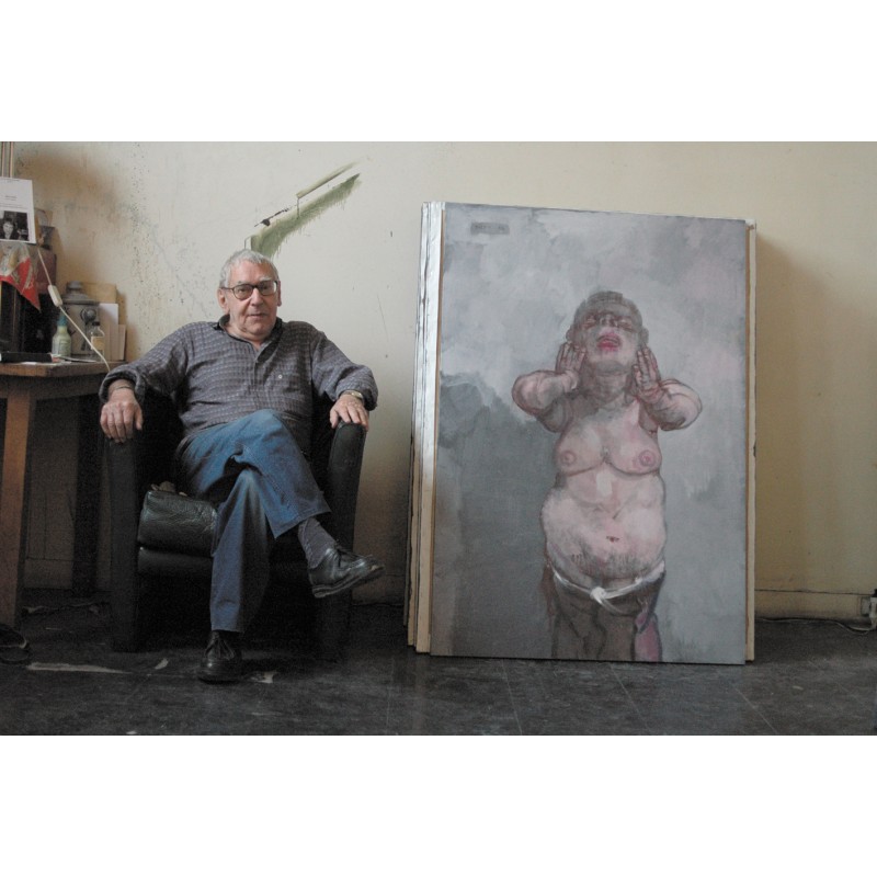 Jean Rustin dans son atelier