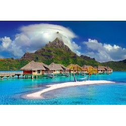 maison sur pilotis à Tahiti