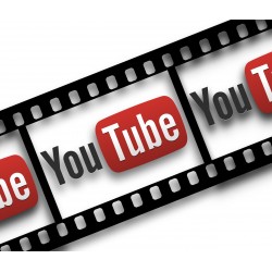 Logo YouTube en pellicule