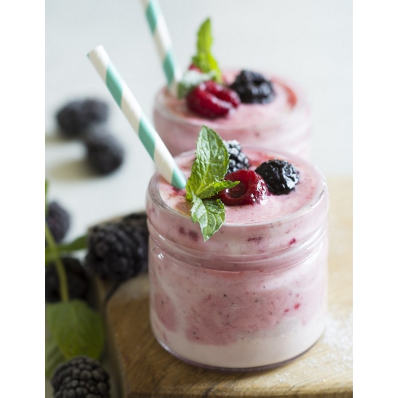 Smoothies aux fruits rouges