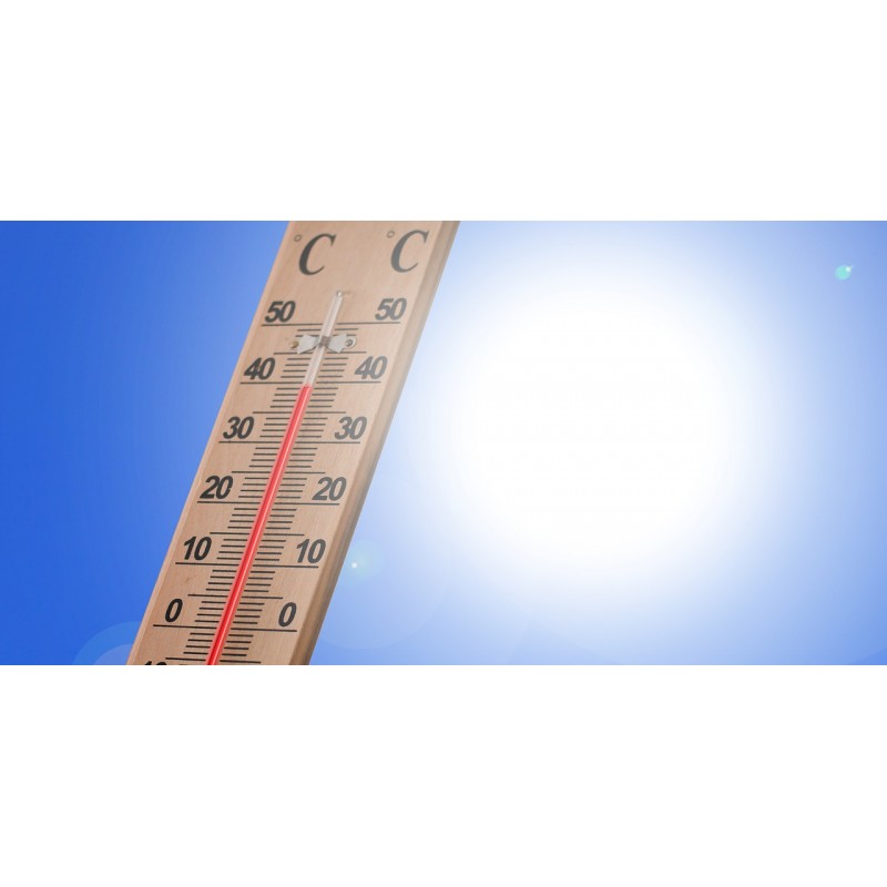 Thermomètre au soleil