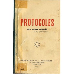 Couverture d\'une édition de 1924 des \"protocoles des sages de Sion\"