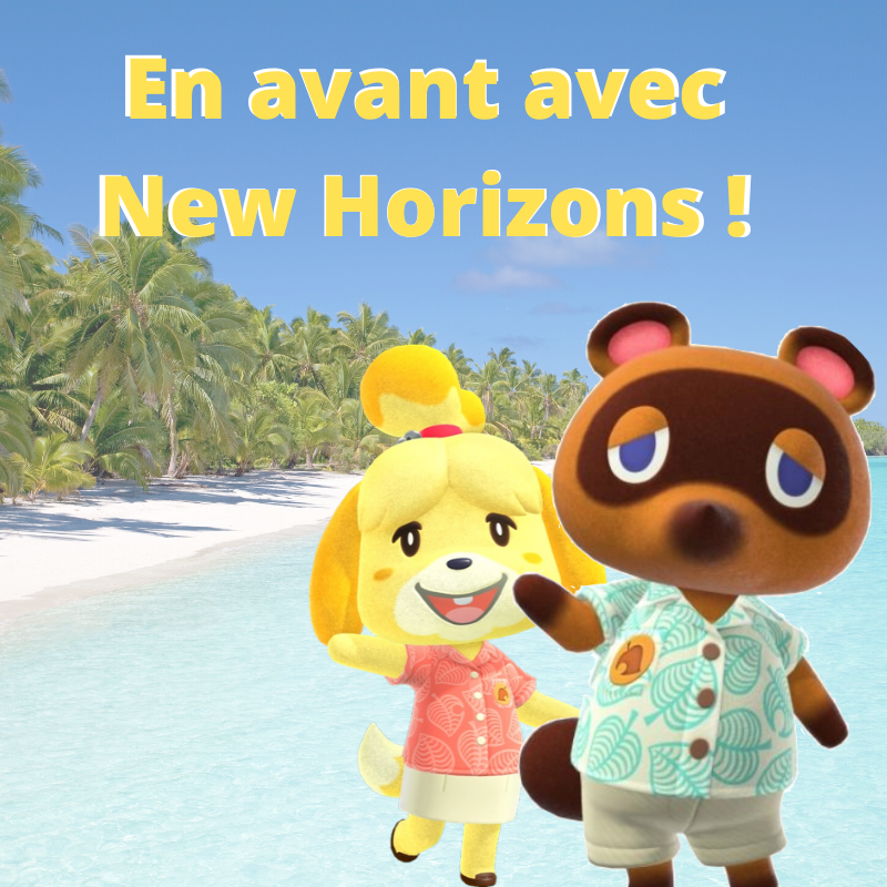 Personnages jeu Animal Crossing Tom Nook et Marie New Horizons