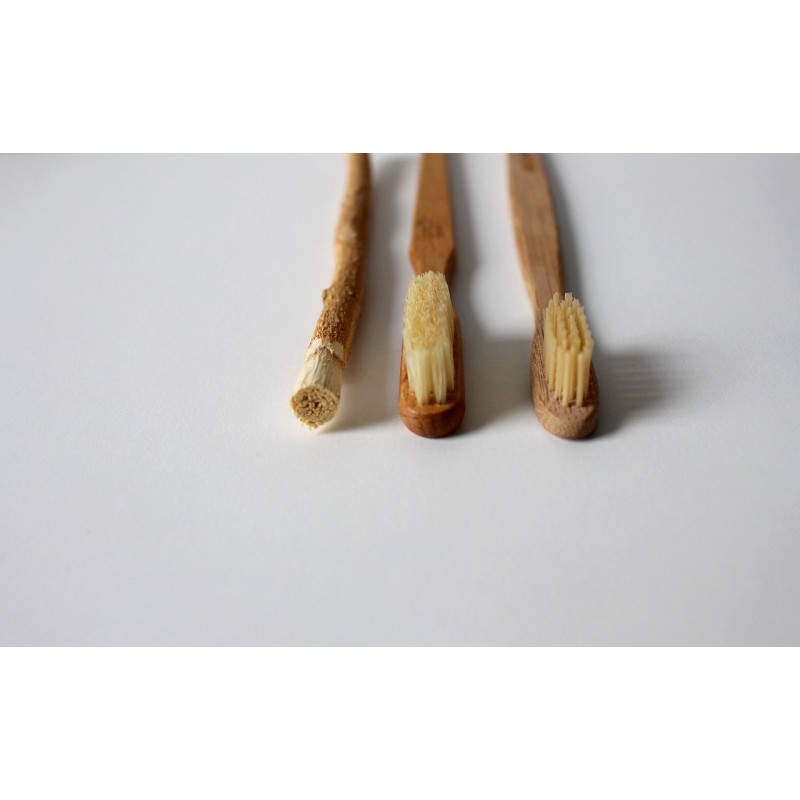 Brosses à dents en bambou et bâton de Siwak