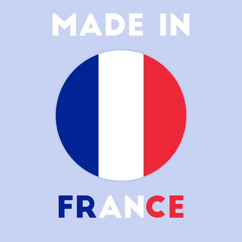 Made in France et drapeau français