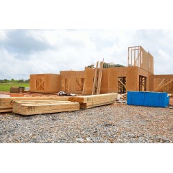 chantier de construction en bois